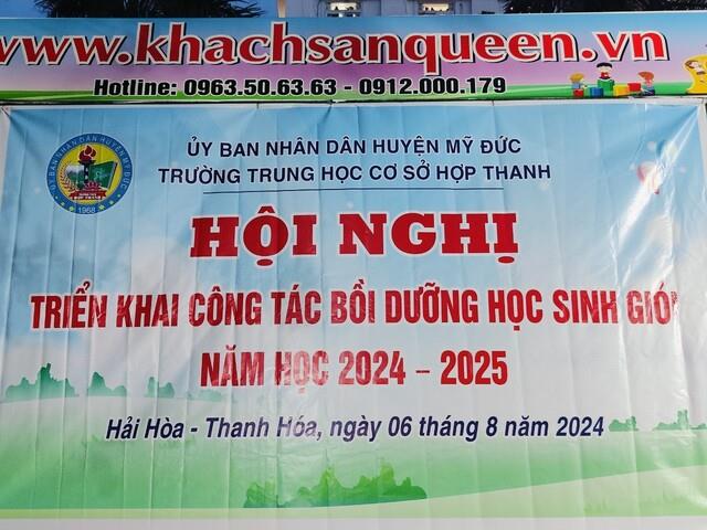 Triển khai công tác bồi dưỡng học sinh giỏi năm học 2024 - 2025